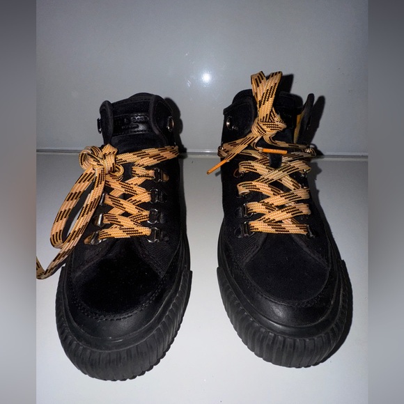 RAG AND BONES ARMY HIKER LOW TOP SNEAKERS BLACK SIZE US 7 WOMENS - Picture 8 of 11